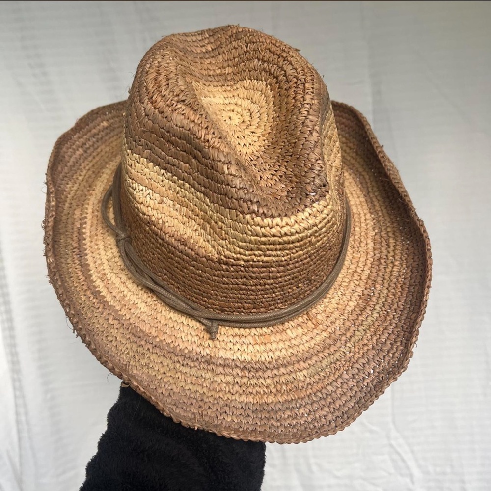 Tarnish Two-Tone Brown Straw Hat